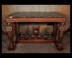 French Empire Mahogany Center Table French Empire Mahogany Center Table
