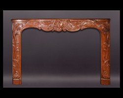 18th Century Walnut Regence Mantel 18th Century Walnut Regence Mantel