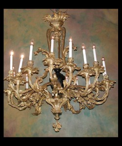 Napoleon III Bronze d'ore Chandelier Napoleon III Bronze d'ore Chandelier