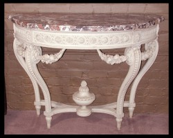 One of a Pair of Louis XVI Painted Consoles One of a Pair of Louis XVI Painted Consoles