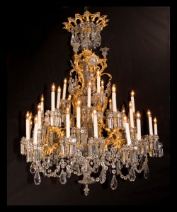 Louis XV Bronze &  Bacarrat Crystal Chandelier