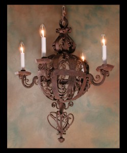 Italian Iron Chandelier Italian Iron Chandelier