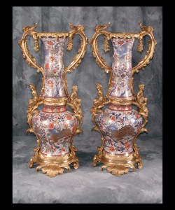 Pair of Japanese Arita Vases Pair of Japanese Arita Vases