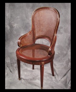 One of a Set of Eight Louis XVI Armchairs