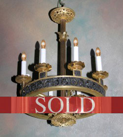 One of a pair of Gothic Chandeliers One of a pair of Gothic Chandeliers