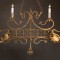Mythical Phoenix Gilded Iron Chandelier