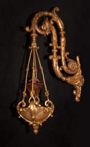 Alabaster Bronze d'ore Sconces