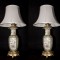 Rose Medallion Baluster Shaped Lamps (BackPair)