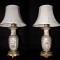 Rose Medallion Baluster Shaped Lamps (Front&Back)
