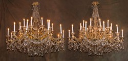 Pair of Belle Epoch Chandeliers Pair of Belle Epoch Chandeliers